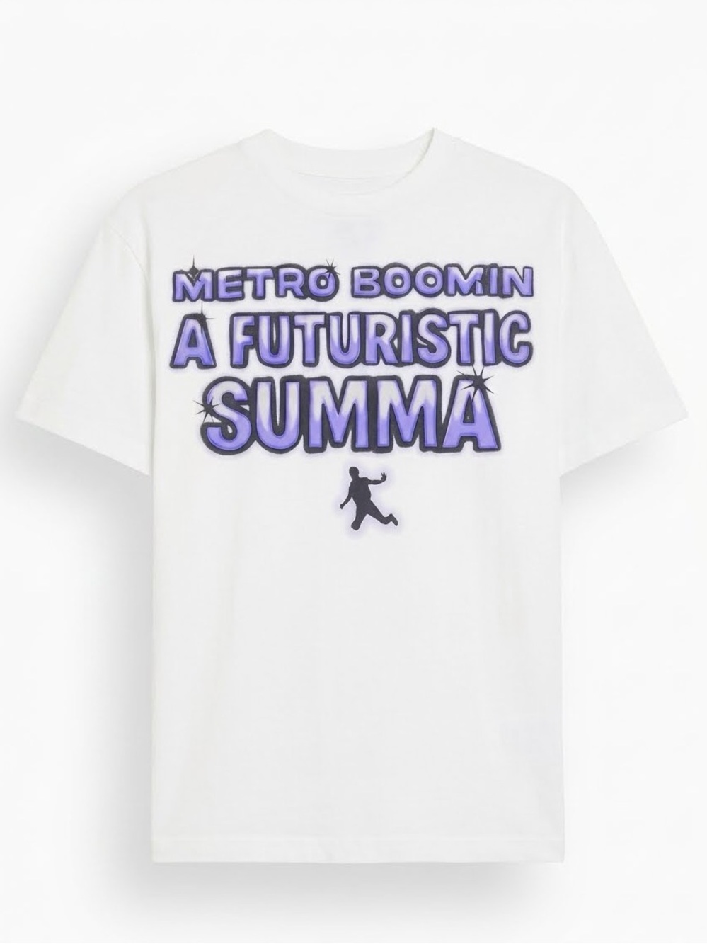 Unisex Metro Boomin 'A Futuristic Summa' Graphic Tee in White Size M